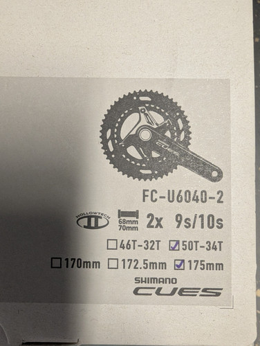Shimano cues u6040 2 - fc-u6040-2,